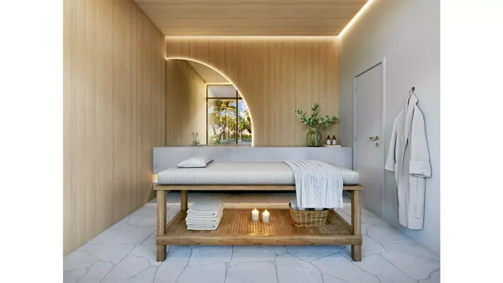 Icon Golf Residence — Espaço massagem · perspectiva ilustrativa