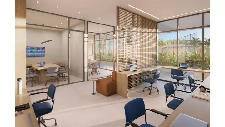 Icon Golf Residence — Coworking · perspectiva ilustrativa