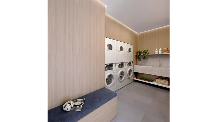 Icon Golf Residence — Lavanderia · perspectiva ilustrativa