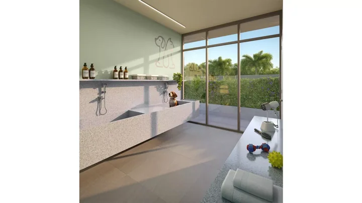Icon Golf Residence — Pet Care · perspectiva ilustrativa