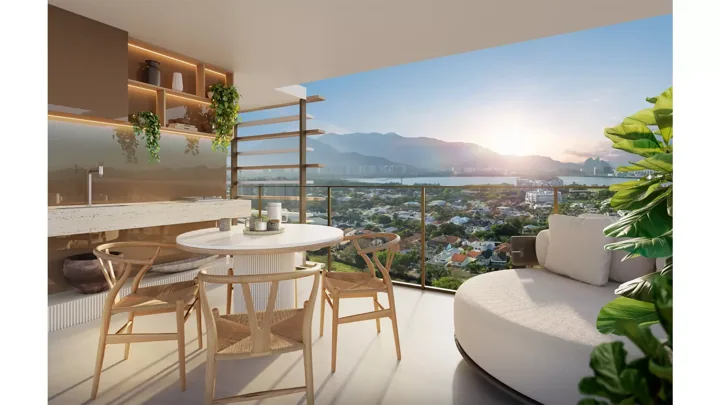 Icon Golf Residence — ICON 1.000 - Apto. final 2 - 3 quartos - varanda · perspectiva ilustrativa