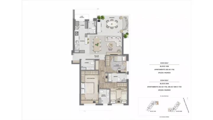 Icon Golf Residence — ICON 1.000 - final 02 e ICON 2.000 - final 02 e 06 - 3 qts.