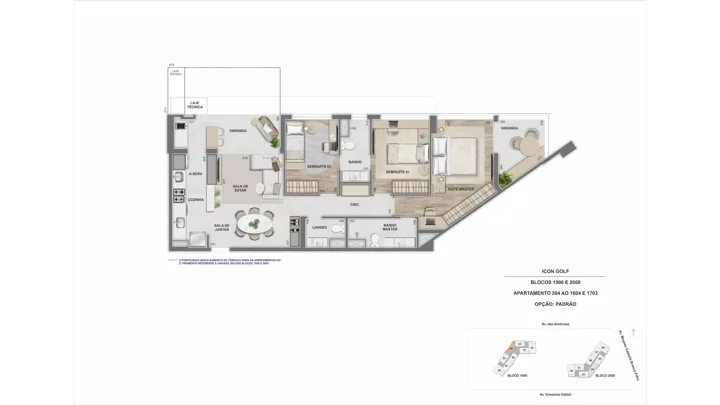Icon Golf Residence — ICON 1.000 e 2.000 - Aptos. final 4 - 3 qts.