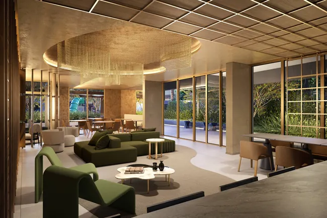 Salão de festas — La Isla Residence Club · Perspectivas do projeto