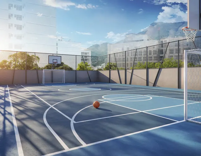 Quadra recreativa — La Isla Residence Club · Perspectivas do projeto