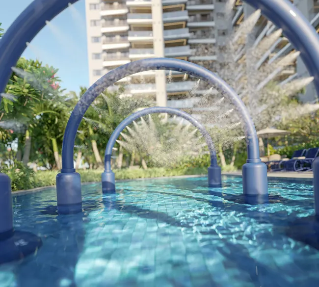 Piscina infantil — La Isla Residence Club · Perspectivas do projeto