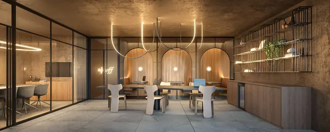 Coworking — La Isla Residence Club · Perspectivas do projeto