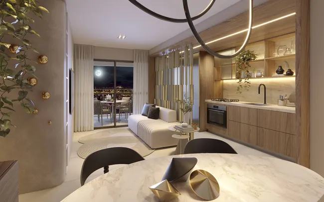 Sala de cobertura — La Isla Residence Club · Perspectivas do projeto