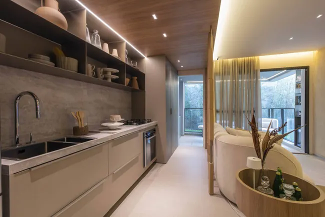 Ambiente do apartamento decorado de 4 quartos — La Isla Residence Club · Decorado de 4 quartos