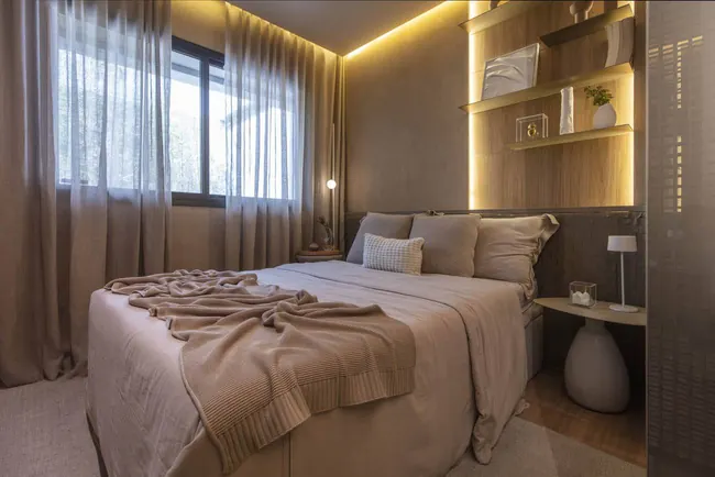 Ambiente do apartamento decorado de 4 quartos — La Isla Residence Club · Decorado de 4 quartos