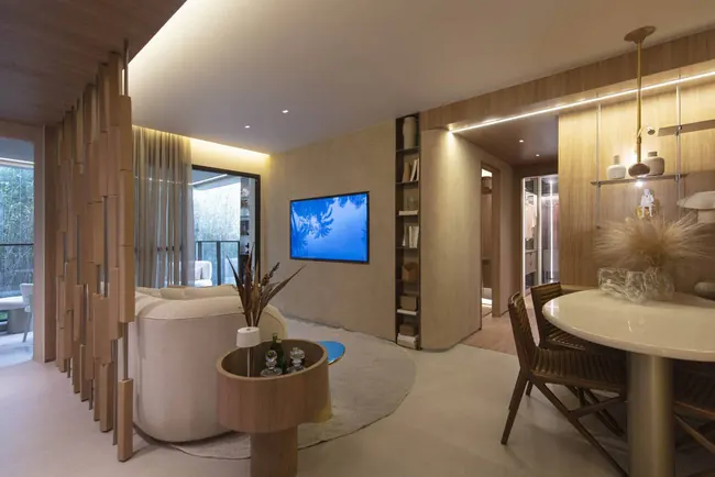 Ambiente do apartamento decorado de 2 quartos — La Isla Residence Club · Decorado de 2 quartos