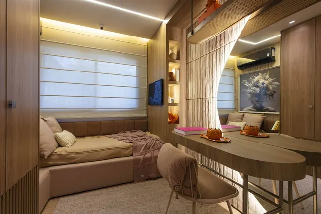 Ambiente do apartamento decorado de 2 quartos — La Isla Residence Club · Decorado de 2 quartos