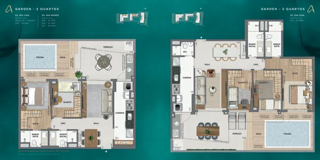 Plantas humanizadas — prancha 44 — La Isla Residence Club · Plantas