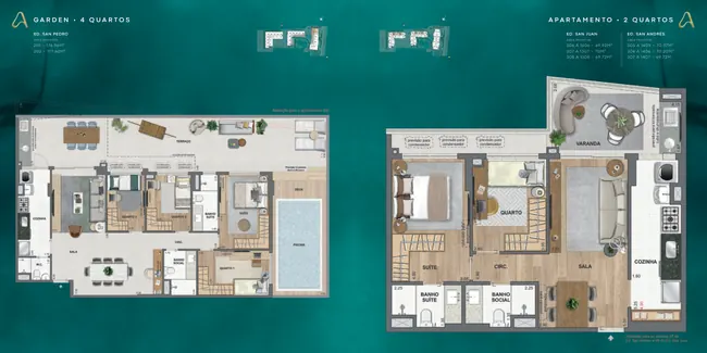 Plantas humanizadas — prancha 45 — La Isla Residence Club · Plantas