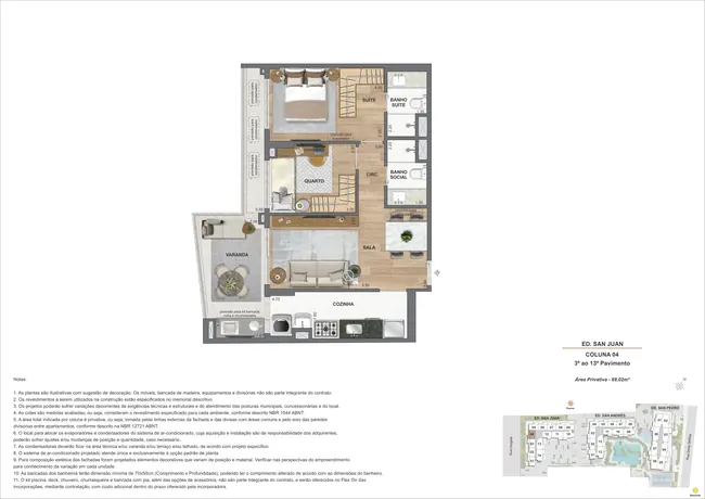 Apartamento 2Q - Ed. San Juan (COL 4) — La Isla Residence Club · Plantas