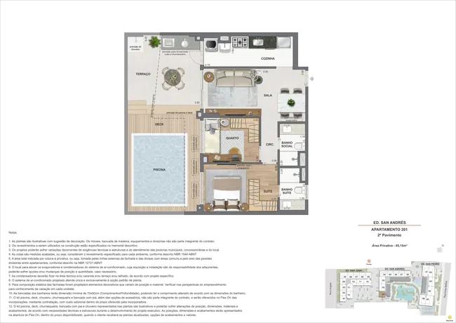 Garden 2Q - Ed. San Andrés (COL.1) — La Isla Residence Club · Plantas