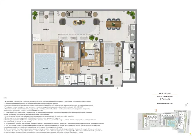 Garden 2Q - Ed. San Juan (COL 5) — La Isla Residence Club · Plantas