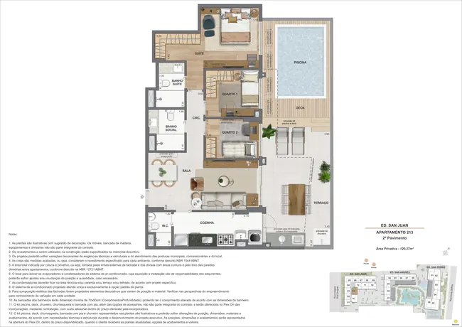 Garden 3Q - Ed. San Juan (COL 13) — La Isla Residence Club · Plantas