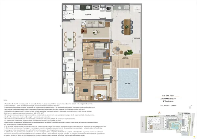 Garden 3Q - Ed. San Juan (COL 14) — La Isla Residence Club · Plantas