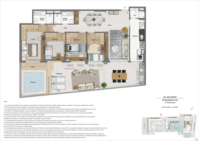 Garden 4Q - Ed. San Pedro (COL 3) — La Isla Residence Club · Plantas