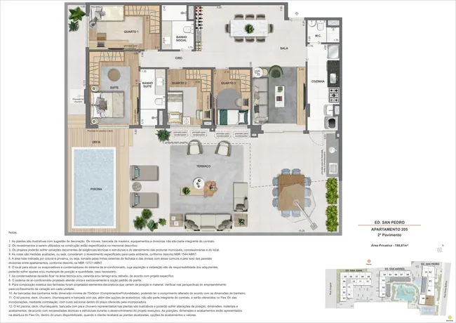Garden 4Q - Ed. San Pedro (COL 5) — La Isla Residence Club · Plantas