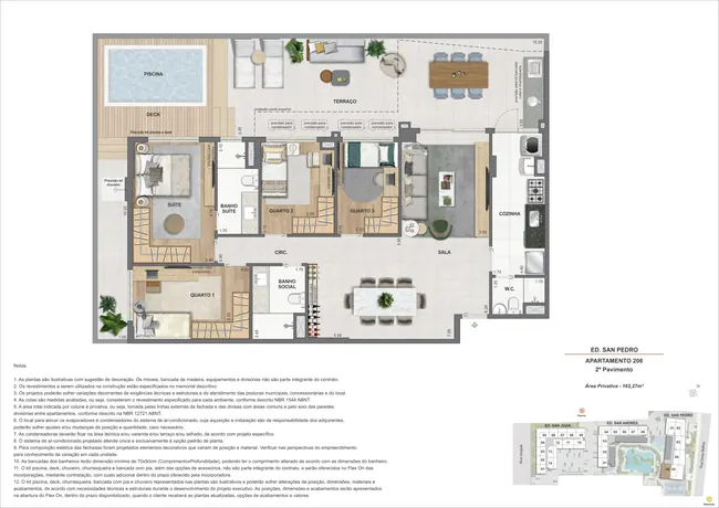 Garden 4Q - Ed. San Pedro (COL 6) — La Isla Residence Club · Plantas