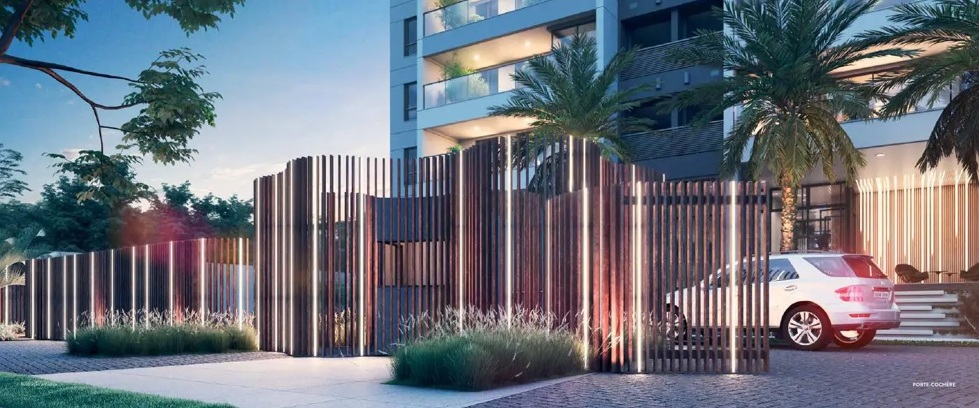Acesso e paisagismo do Latitud Condominium Design