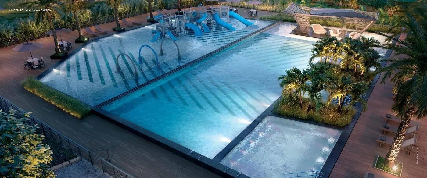 Piscina principal do Latitud Condominium Design