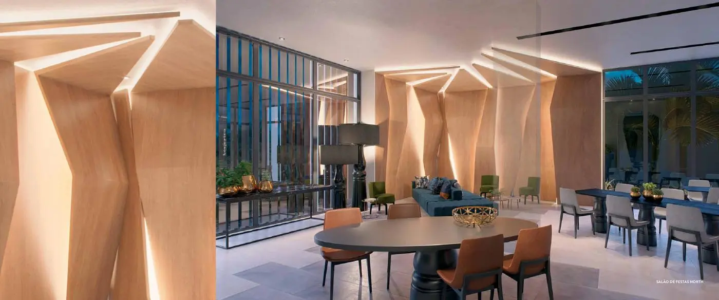 Salão de festas do Latitud Condominium Design