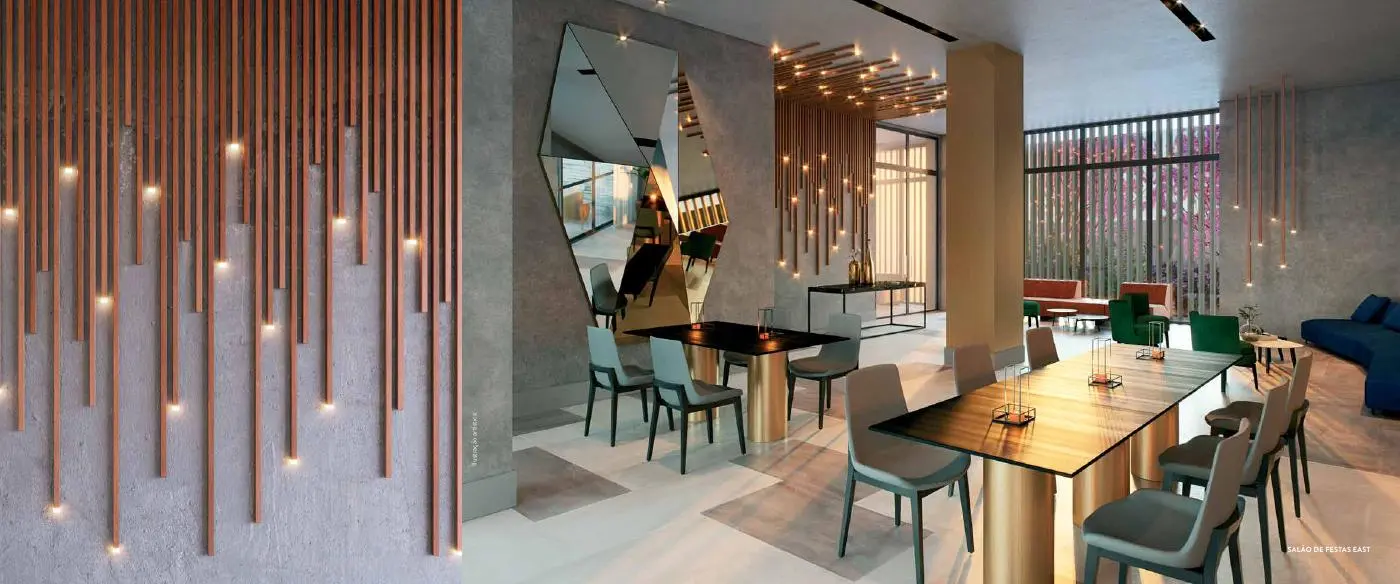 Espaço de convivência do Latitud Condominium Design