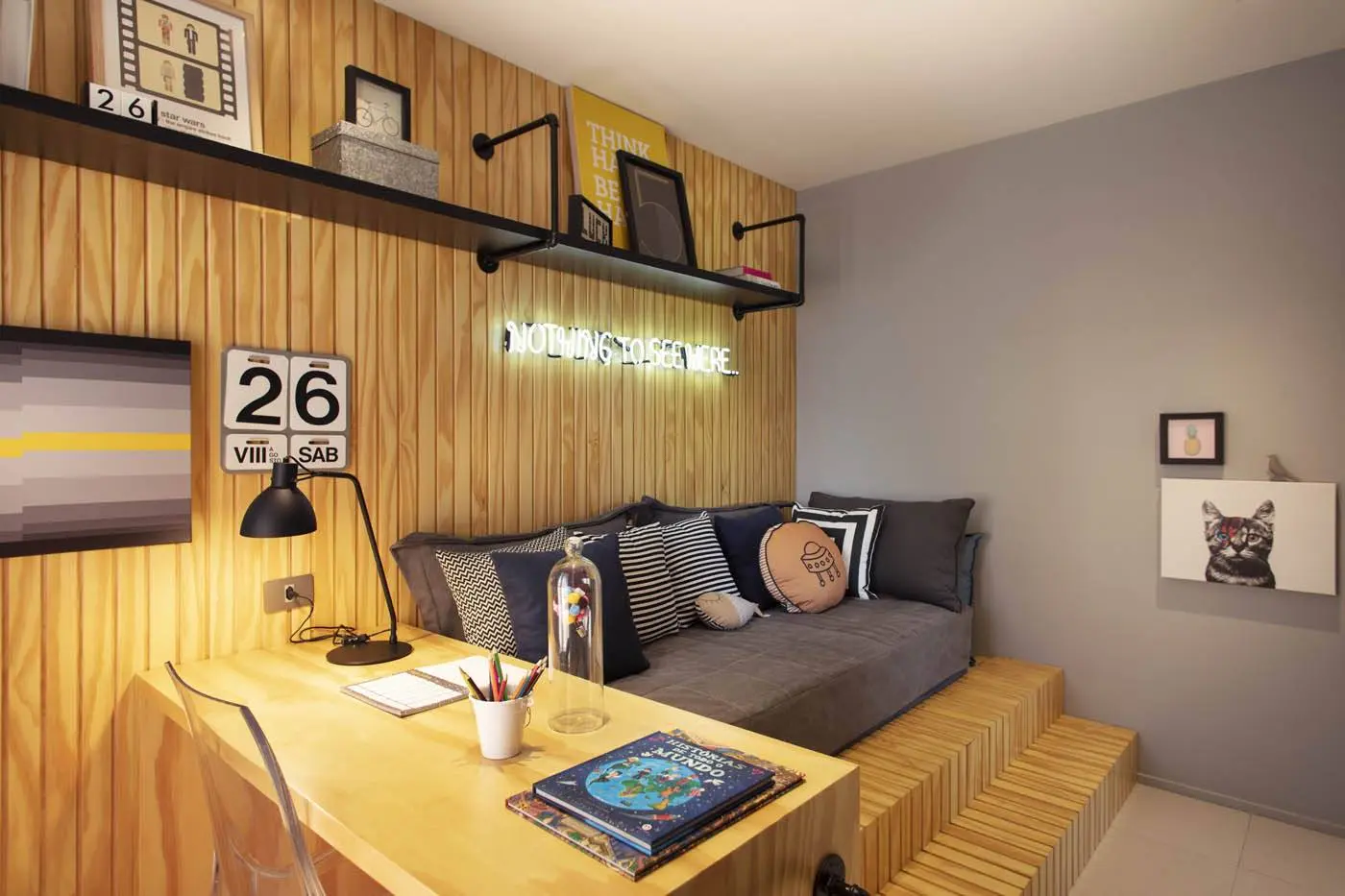 Sala integrada do Latitud Condominium Design