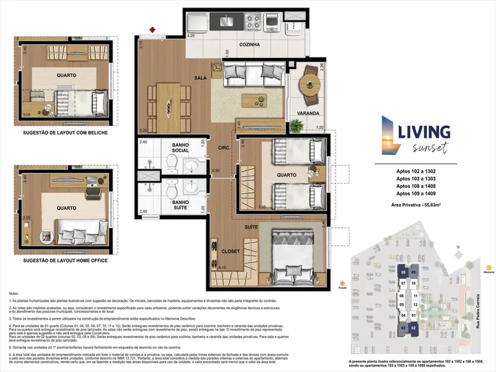 Living Sunset — 2 QTS C.SUITE 55.63