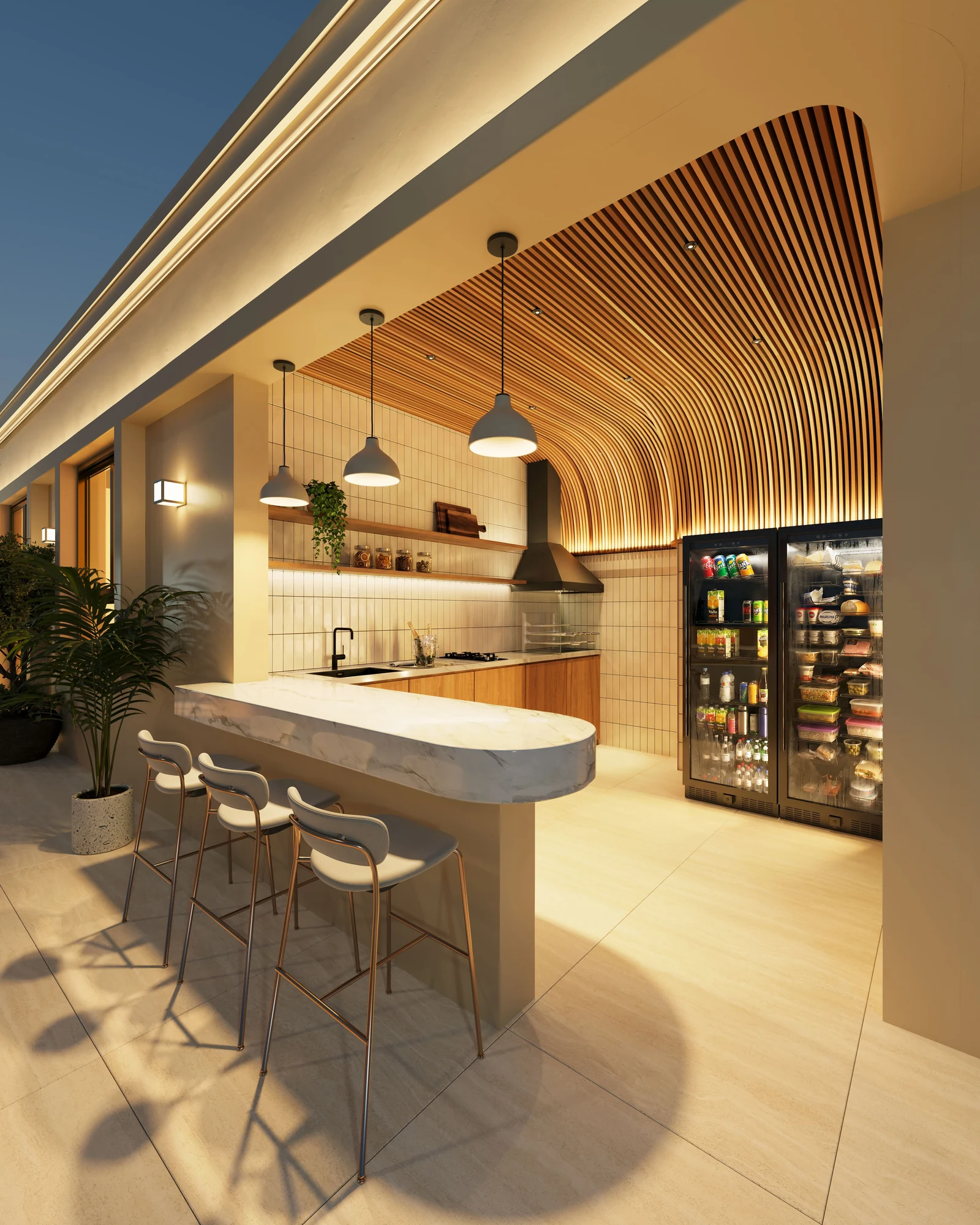 Pool bar no rooftop