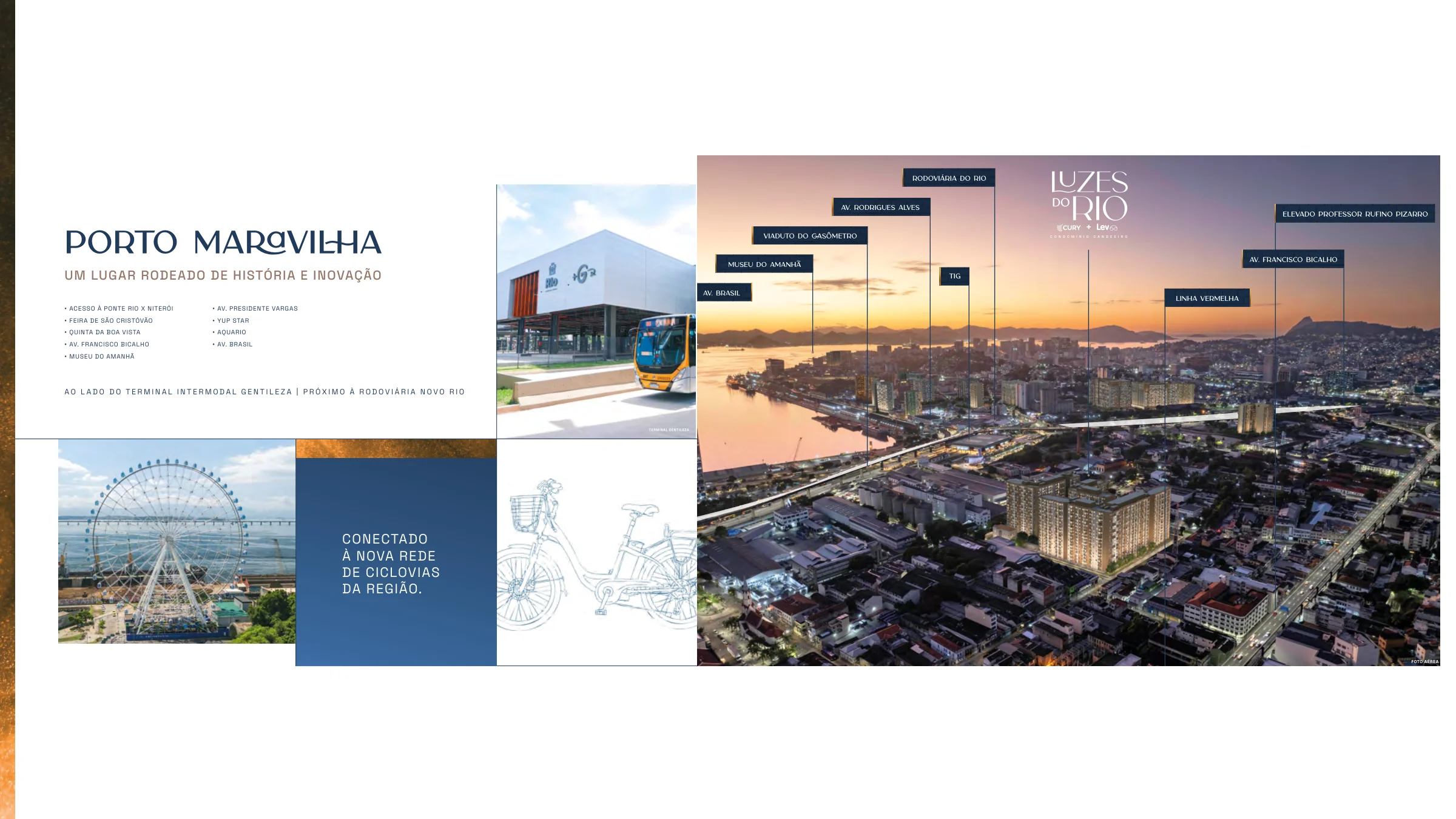 Localização ilustrada · Luzes do Rio — Candeeiro
