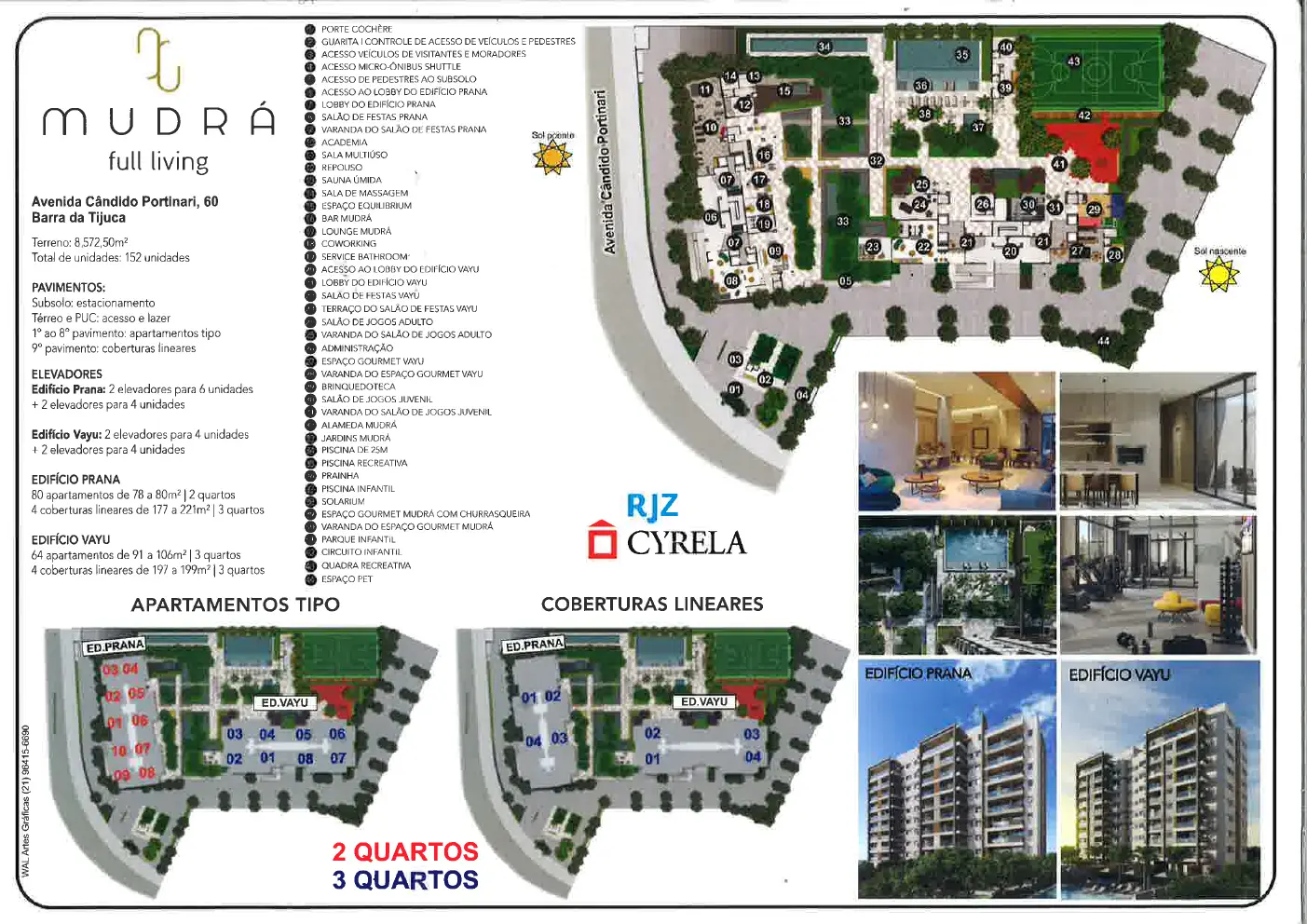 Masterplan do Mudrá Full Living com jardins e áreas de lazer
