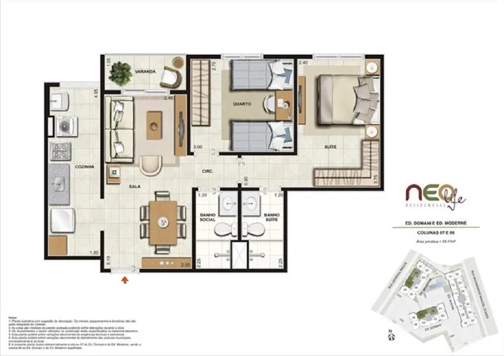 Neo Life Residencial — Colunas-7-e-8
