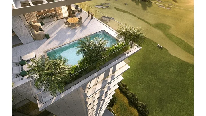 Oceana Golf — Oceana 4000 - Cobertura - Vista aérea · perspectiva ilustrativa