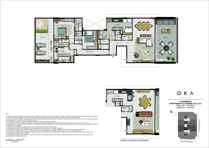 Oka Residence Lagoa — Garden Coluna 02 e 03