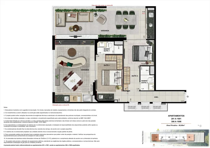 On The Sea Arpoador — Apartamentos 201 a 1001, 306 a 1006