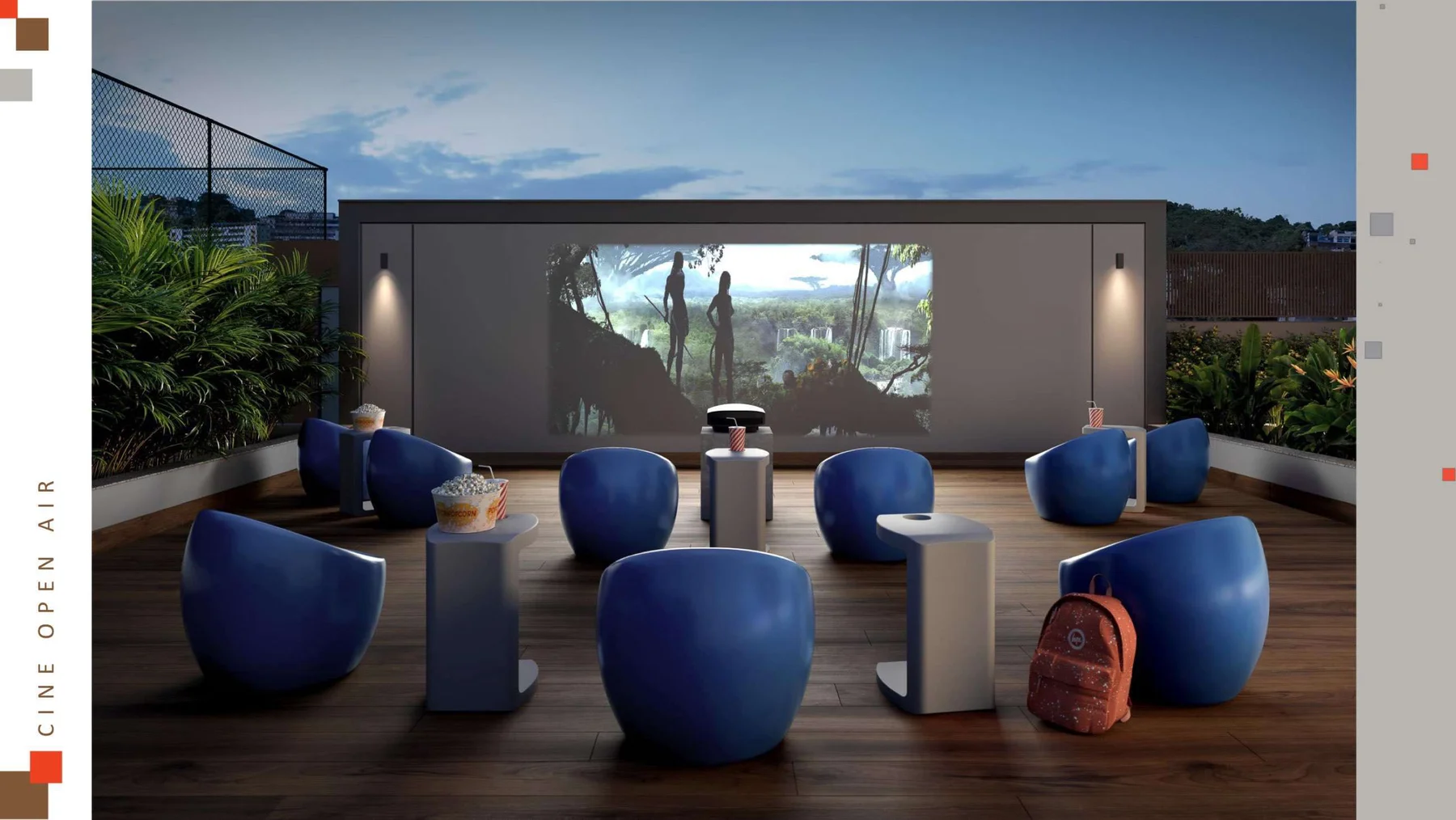 Cinema ao ar livre · Pateo Nazareth