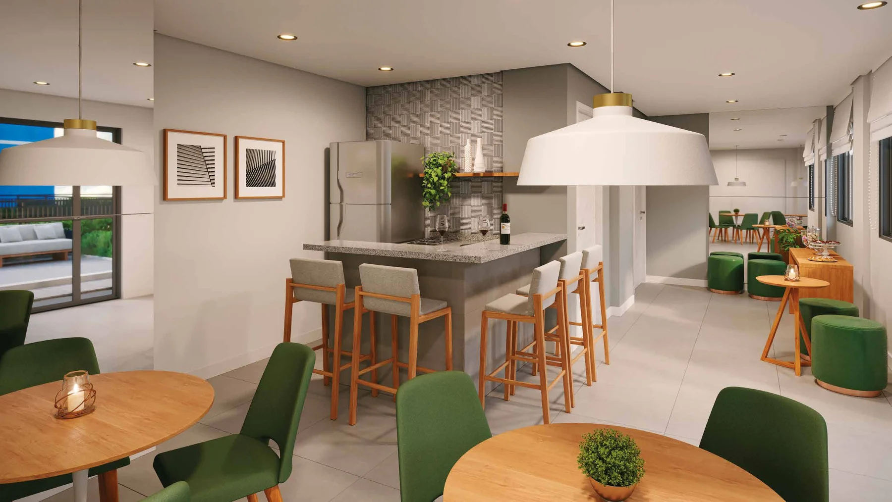 Salão de festas · Residencial Porto Maravilha