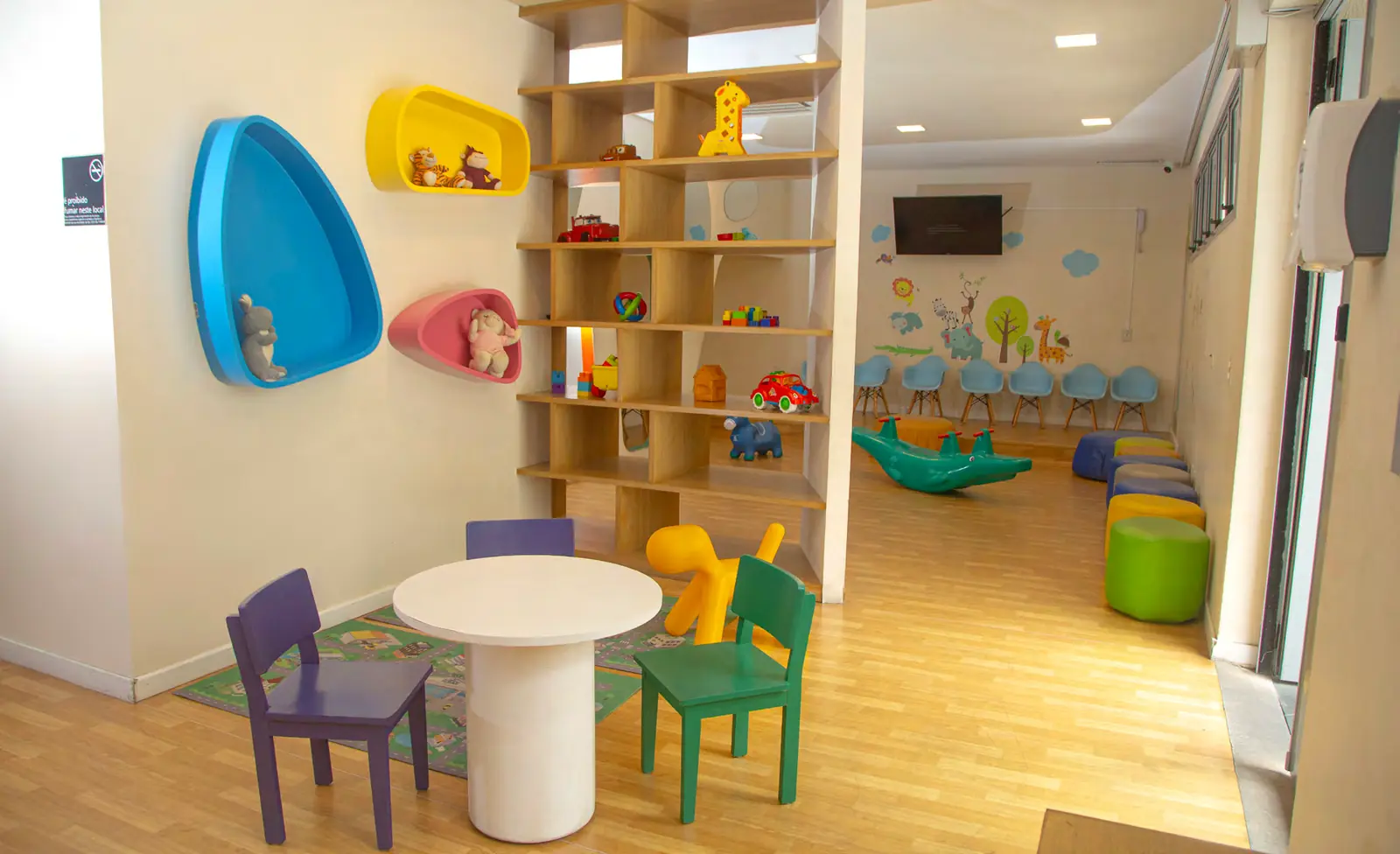 Imagem real da brinquedoteca do RG Personal Residences