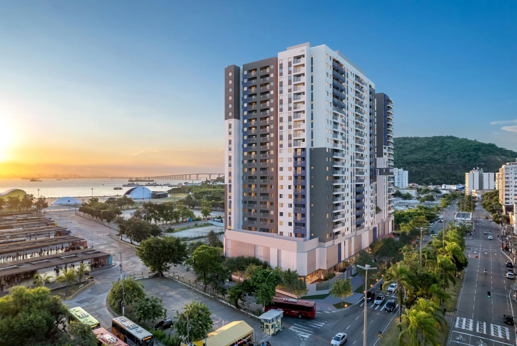 Perspectiva ilustrativa do Rio Branco 220 Residencial