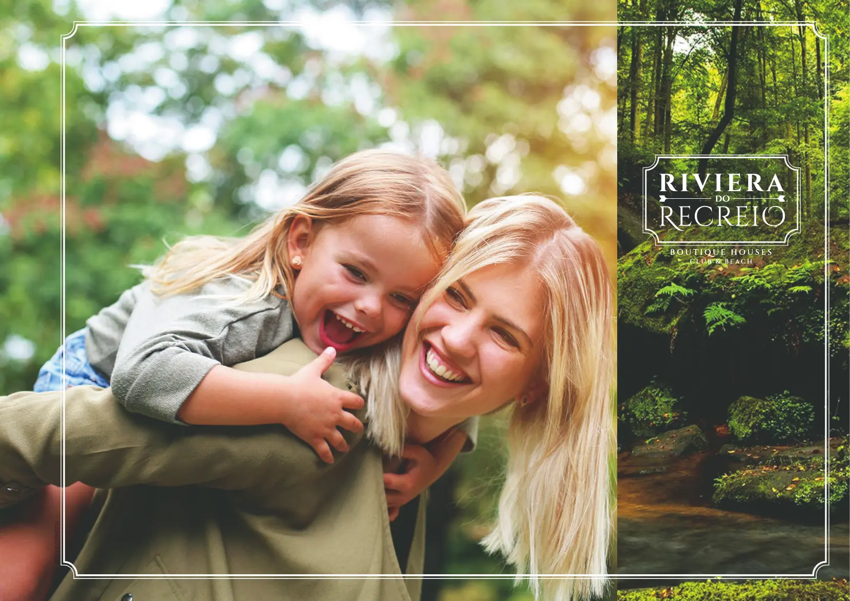Família em meio à natureza, imagem ilustrativa do conceito Riviera do Recreio