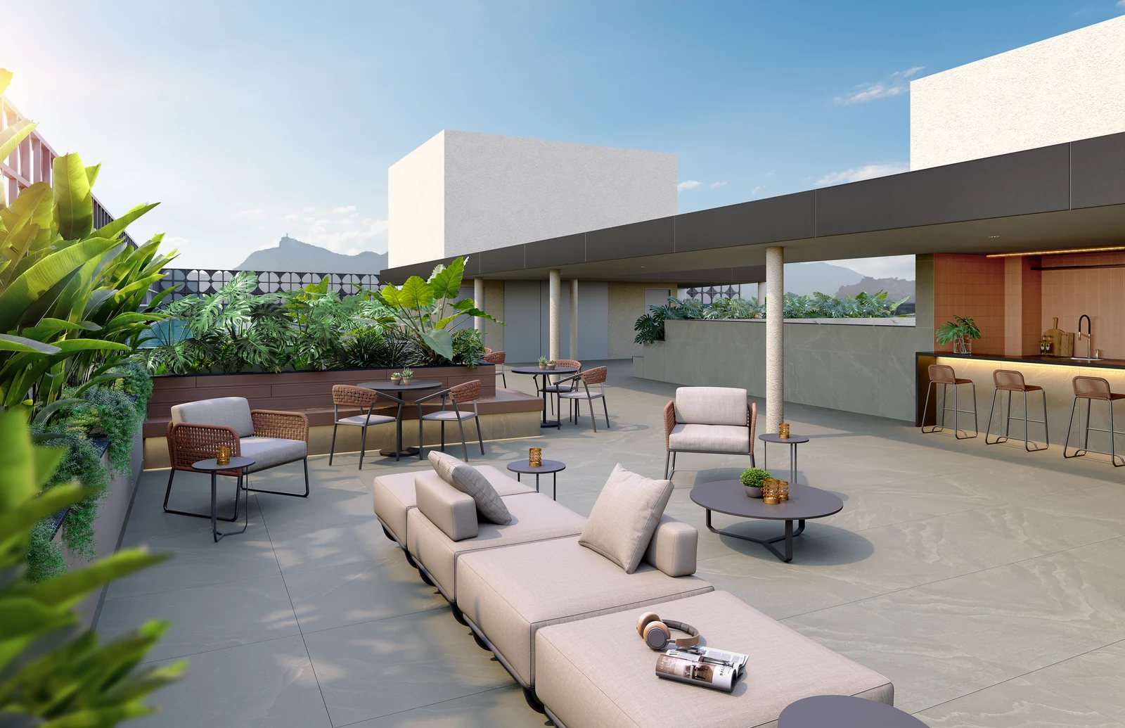 Ambientes do rooftop