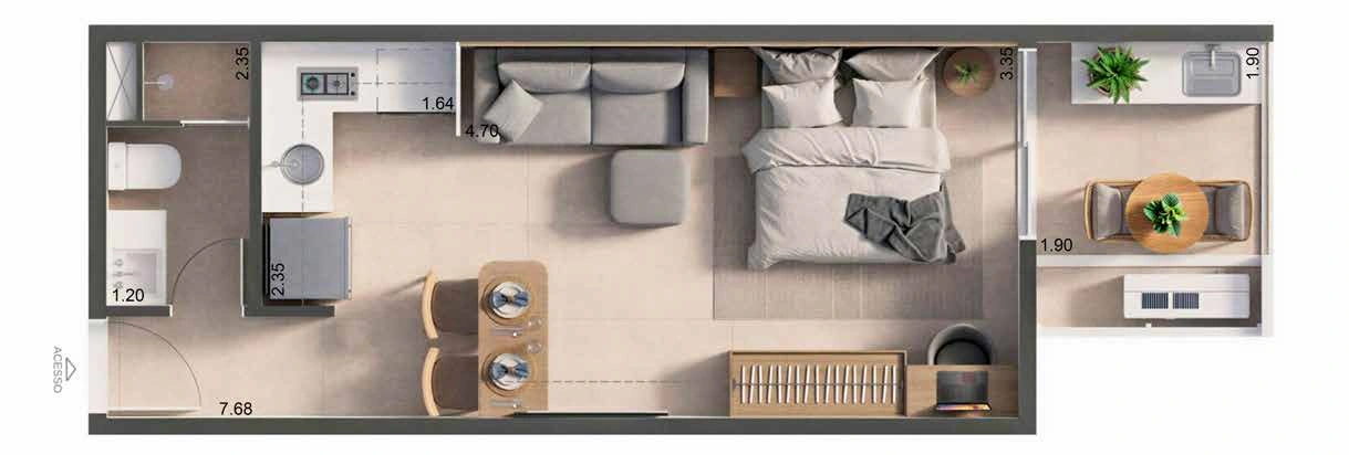 Studio 101 · 32,51 m²