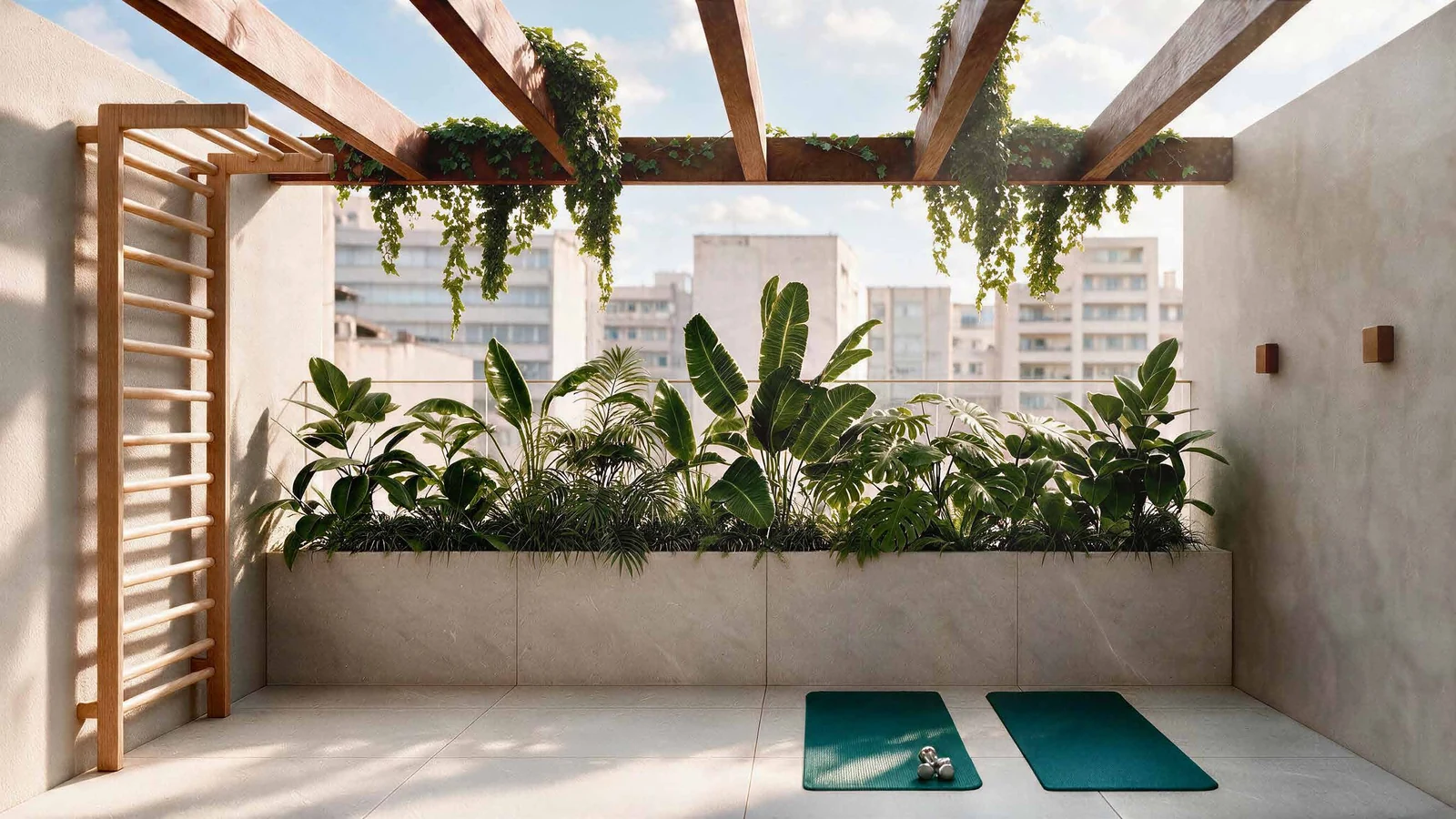 Espaço zen · perspectiva ilustrativa
