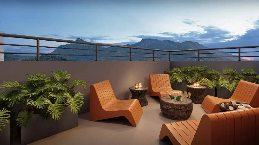 Fitness externo e lounge · Saudosa Praça Onze