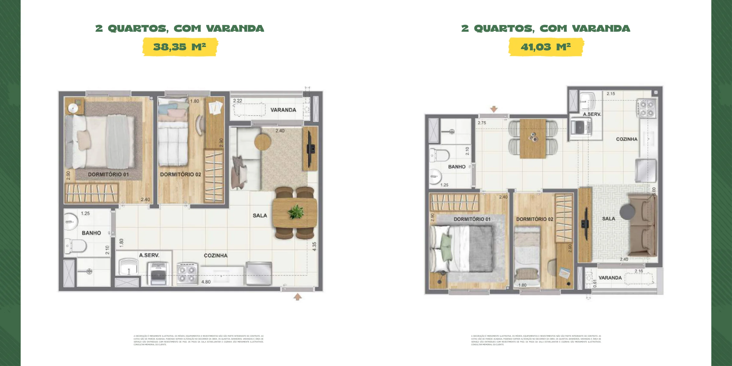 2 quartos · duas configurações · Saudosa Praça Onze