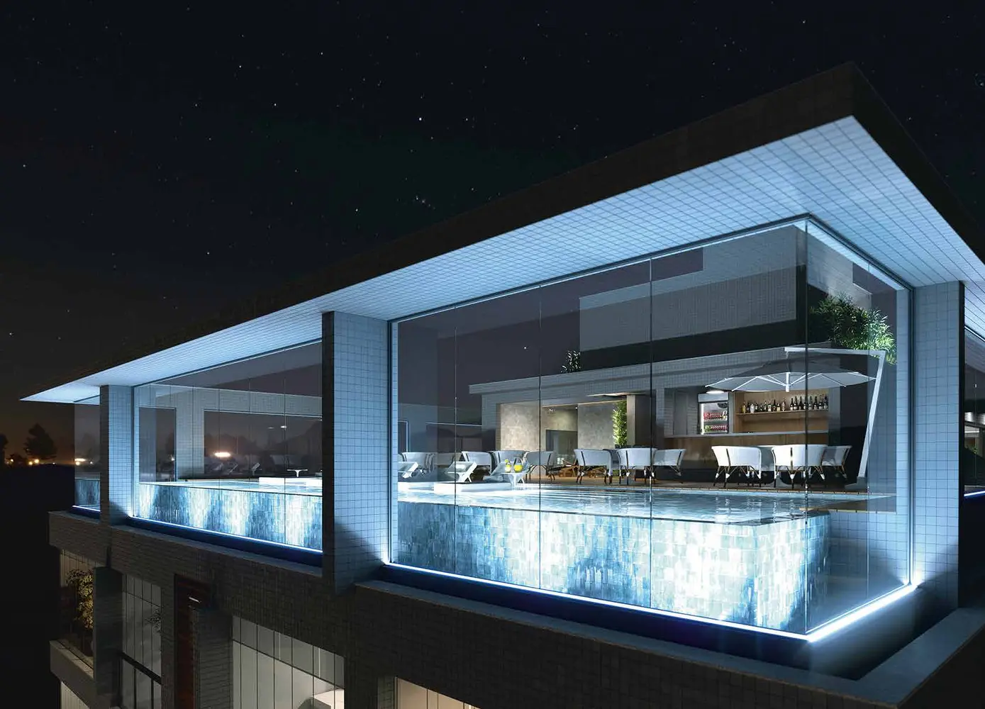 Sky Bar no rooftop do Sky Barra